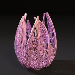 10000.jpg 3D file Vase lilies・3D printing model to download