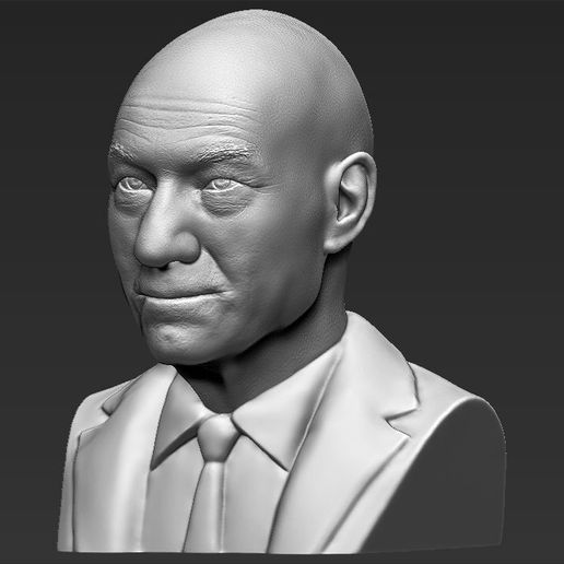 professor-x-charles-xavier-bust-ready-for-full-color-3d-printing-3d-model-obj-mtl-fbx-stl-wrl-wrz-2.jpg Professor X Charles Xavier from X-Men bust full color 3D printing
