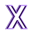 X.stl Alphabet - Alphabet - Numero - Number Cookie Cutter