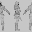 Wireframe.png Eivor Assassins Creed Lowpoly Rigged