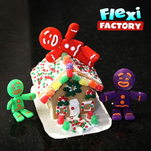 Flexi Gingerbread man 05.jpg Flexi Print-in-Place Gingerbread Man Ornament