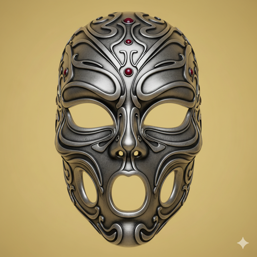 mask 3D model, half mask STL, futuristic mask STL, cosplay face mask STL, devil mask STL, breathable mask STL, ghost mask STL, mask template STL, space mask STL, possessed mask STL, manga mask STL, clown mask STL, wolf mask STL, adjustable strap mask STL,