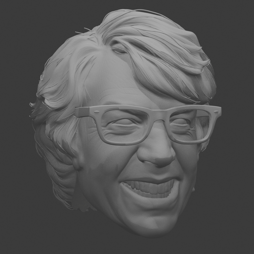 AUSTIN POWERS HEAD SCULPT - 1:10 SCALE - INTERCHANGEABLE GLASSES