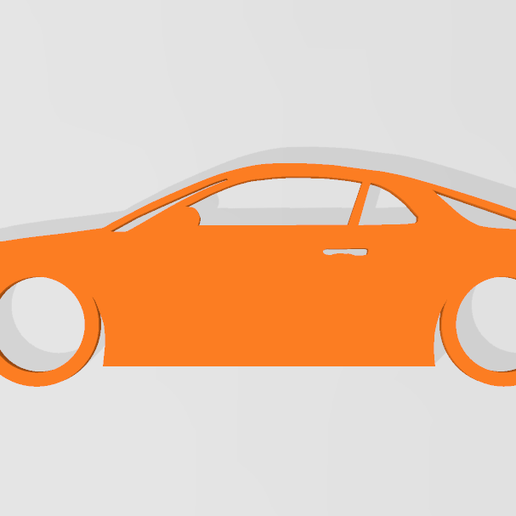 Apine A110 modern key ring 3D model