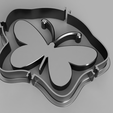 tumsh-butterfly.png 3MF 3D Print Butterfly 21,8cm x 14,8cm with Mold Housing for silicone mold making