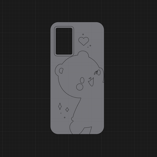 Oneplus 9 Milk and mocha bear phonecase OBJ File for Cults