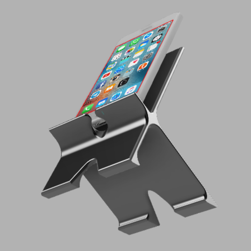 Screen Shot 2019-07-20 at 5.11.51 PM.png Free STL file Phone Stand with Cable Routing・3D printable design to download, mikedelcastillo