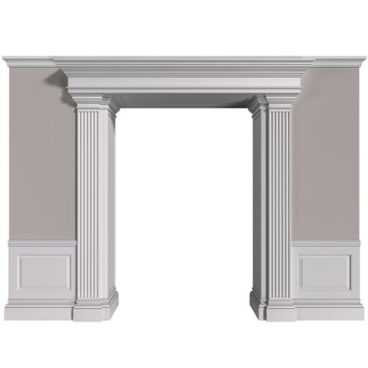 🖼️ Classic doorway with panels. Traditional Doorway. Wall paneling・ STL ...