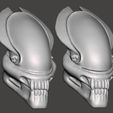 3.jpg SERPENT PREDATOR Full Scale Bio Mask Helmet 2 versions - STL for 3D printing HIGH-POLY