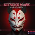 Aragami_Kitsune_mask_3d_print_model_01.jpg Aragami 2 Mask - Kitsune Mask for Cosplay - Halloween Costume