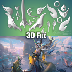 SorakaImmortal07.png Fichier 3D Soraka Immortal Journey Accesoire League of Legends Fichiers STL・Objet imprimable en 3D à télécharger