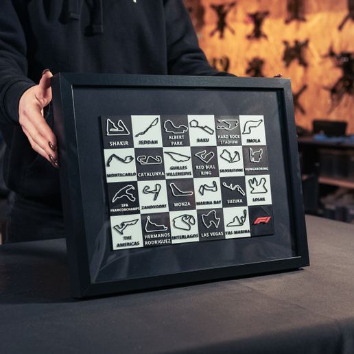 🗺️ FORMULA ONE WORLD CHAMPIONSHIP CIRCUIT FRAME (IKEA) - F1・Archivo STL ...