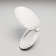 hinged-seashell-ring-box-3d-print-4-left.jpg Hinged Seashell Ring Box — 3D Printable Collectible | Shelf Display | Fan Gift