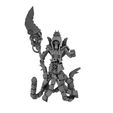 Tomb-Guardian-Leader-with-energy-cube-and-spear-3.jpg Eternal Dynasty Tomb Guardian Warriors and Leaders (Sci Fi Resin Miniatures)