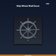 01_hero.png Ship Wheel Wall Decor - 3D Printable STL File