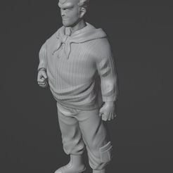 left3d.png 3D file DRAGON BALL - GENERAL WHITE FROM RED RIBBON ARMY・Template to download and 3D print