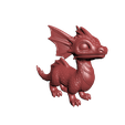 CuteDragonClay_0002.png Cute Dragon 3D Printable STL 3MF file