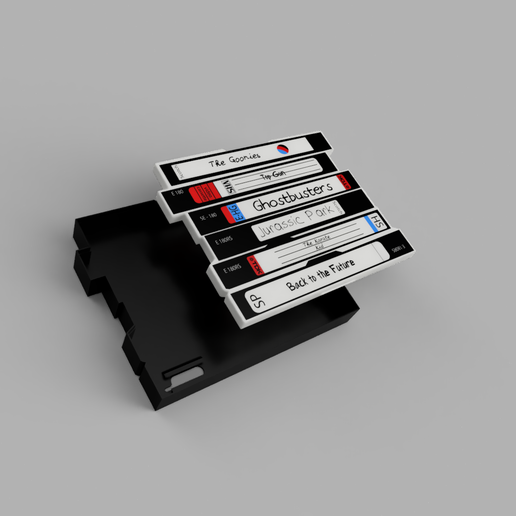 📼 VHS Pile Lightbox・ 3D File for 3D printing・Cults