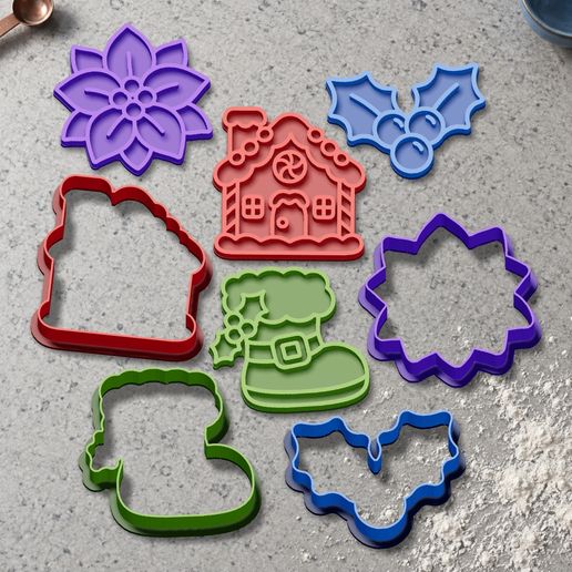 Christmas at Home - Festive Cookie Cutter Set | 4 STL Designs