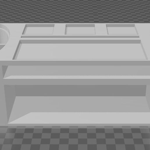 Desk Organizer with Drawers 3D model