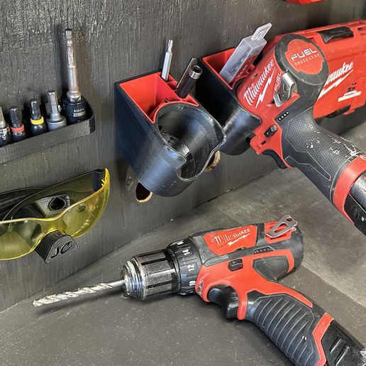 IMG_5597-B.jpg Milwaukee M12 Drill and Impact Wall Mount Holder with Insert