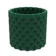 Special_Small_squares_Bowl.278.jpg SMALL SQUARES FINNED CYLINDERICAL VASE - POT - PENCIL HOLDER OR PLANTER
