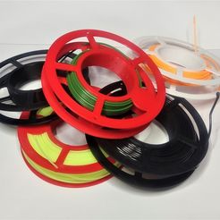 875ba6de-9339-4d5b-bfc2-e294094fc17c.jpg Free 3D file Mini spools for filament tips or samples.・3D printing template to download
