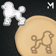 poodle.png Высечки для печенья - Домашние животные