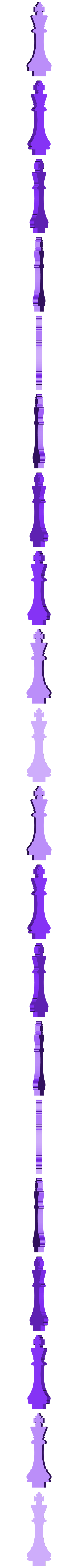 King.stl Laser Cut Chess Game