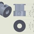 Dim20T6.35mmGT2.jpg PARAMETRIC GT2 PULLEY 20T 6.35MM - STL