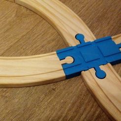 2016-01-02_21.03.52.jpg Free 3D file Train Track Cross・3D printer design to download