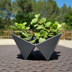 IMG_20220628_154559.jpg Fichier STL Pot de fleurs en origami・Design pour imprimante 3D à télécharger, filaprim3d