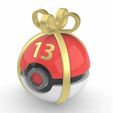 Number-13.jpg Pokeball Christmas Calendar Gift Box 1-24 Pokeballs