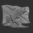 fish-us-flag-cnc-model-4.jpg American Bass Fishing cnc model