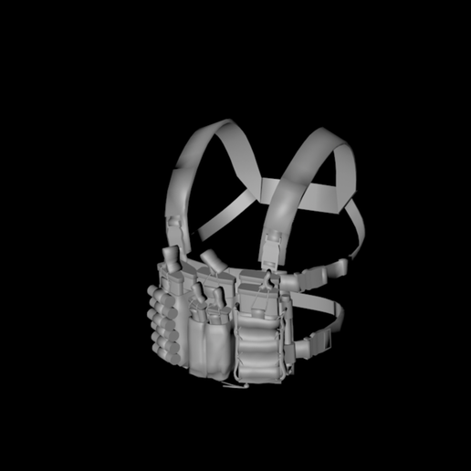 🥷 DAS stealth chest hanging 3D digital model・ OBJ File for 3D printing ...