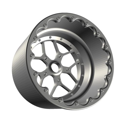 Billet Specialties Drag Wheel Comp 7 Rear Beadlock - 3D model önizlemesi