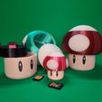 CultsSwitch-Container2.jpg STL file Mario Mushroom Secret Switch Game Organizer・3D printable model to download