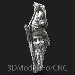 1.png 3D file 3D Model STL File for CNC Router Laser & 3D Printer Santa Claus 9・3D printer model to download
