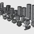 a.jpg Mecha bilimkurgu Gunpla modelleri için Özelleştirilebilir Yakıt Depoları ve Güçlendirici
