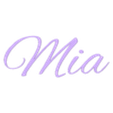 Mia v1.stl First name decoration : Mia