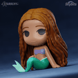 halle03.png Datei 3D Ariel Chibi Kleine Meerjungfrau Film Live Action Benutzerdefinierte Modelle Keine Stützen・Modell für 3D-Druck zum herunterladen