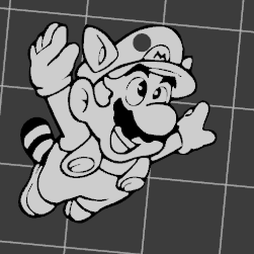 Keychain mario 3D model