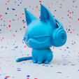 cat_music_2.png Unfazed music lover. Figurine.