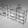 untitled15.jpg Metal Shelf and Shelves and Cardboard Boxes Gift Free low-poly 3D model