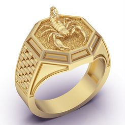 keyshot-jewelry-scene-setup-set-3.10394.jpg Файл STL кольцо скорпиона・Шаблон для загрузки и 3D-печати