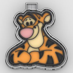 tiger_1-color.jpg tigger tiger - winnie the pooh - freshie mold - silicone mold box