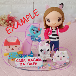 STL file Gabby cat baby box and the magic house 🐱・3D printing