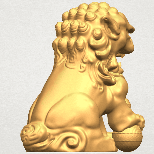 TDA0500 Chinese Lion A05.png Chinesischer Löwe