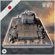 3.jpg Japanese Type 97 Chi-Ha Kai semi-buried tank (5) - World War Two Second Front Campaign Tabletop Mini Japan Japanese Asia