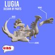 mu DESIGN BY PARTS —_ <_—_ Lugia diorama Pokémon